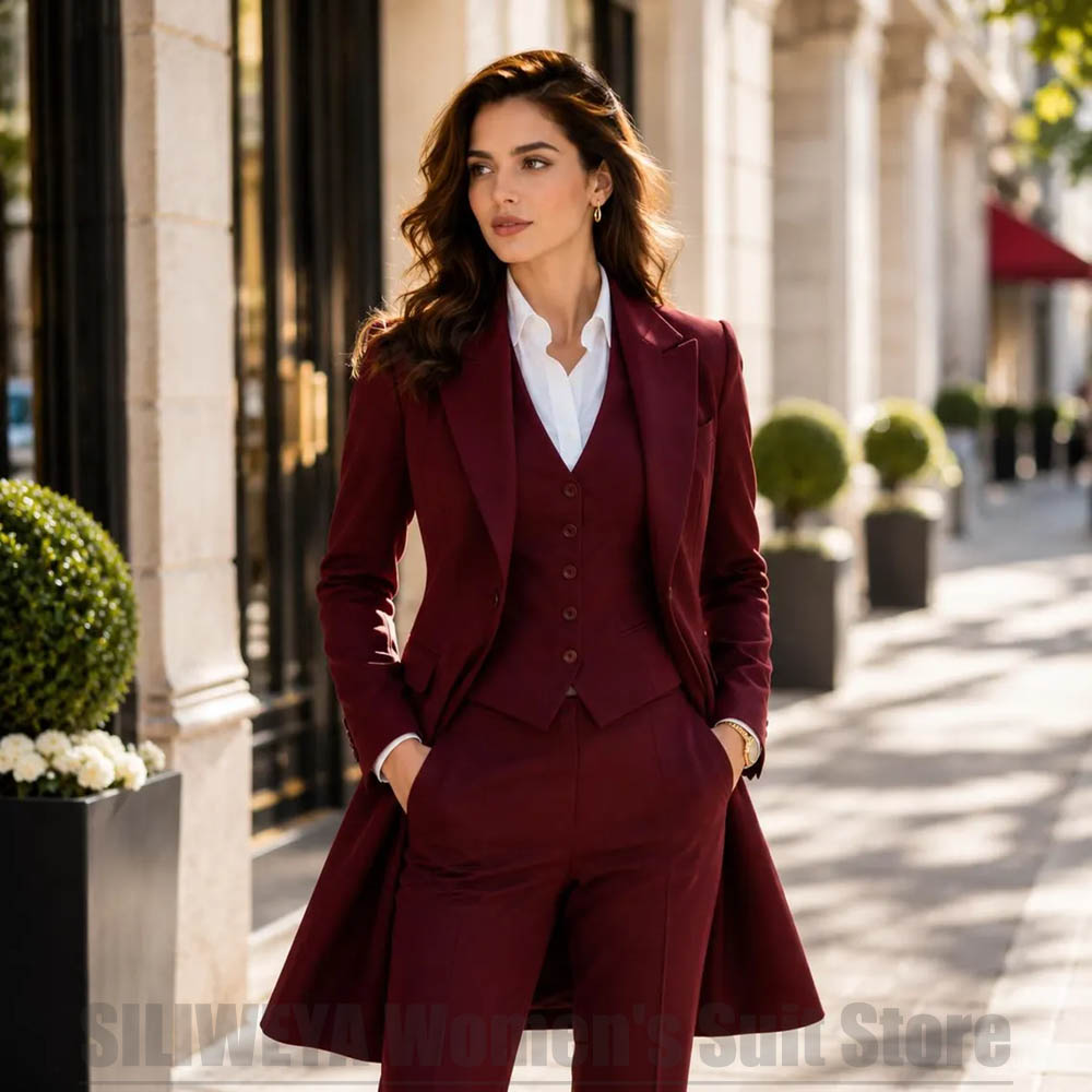 Women'S Office Formal Wear For Ladies - بدلة نسائية أنيقة من 3 قطع