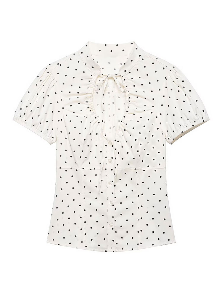 Women Formal Wear White Shirt - قميص نسائي أبيض عتيق الطراز من