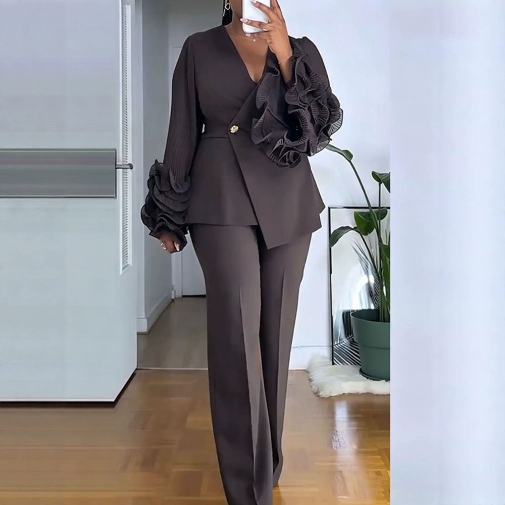 Women'S Formal Wear Pants - بدلة نسائية مكونة من قطعتين، سترة