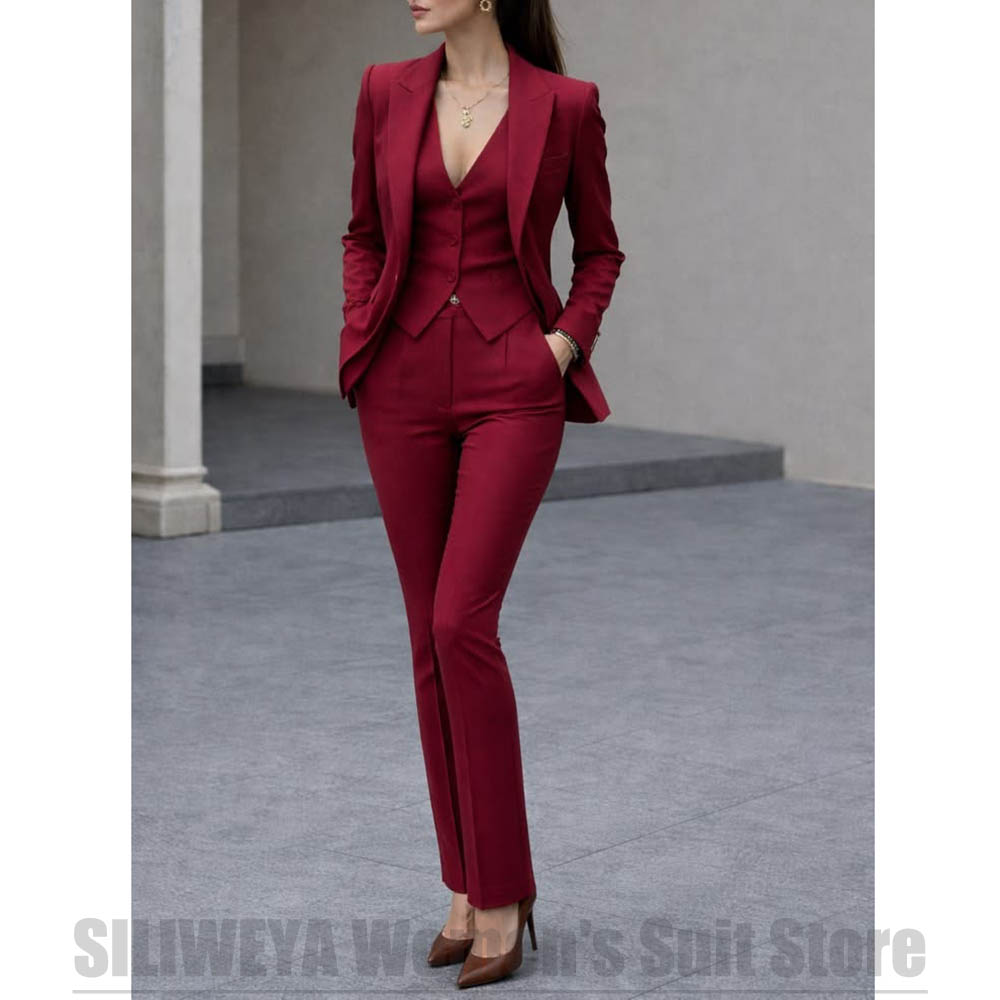 Women'S Formal Wear For A Wedding - طقم بدلة نسائية من 3 قطع: