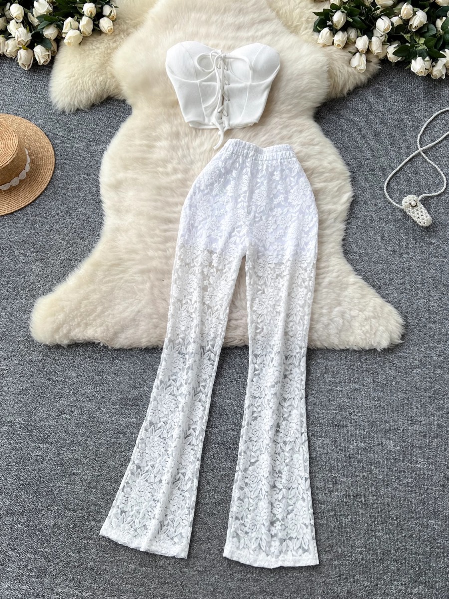 Women'S Formal Wear Pants - Foamlina الأمريكية Ins أنثى مثير الأشرطة