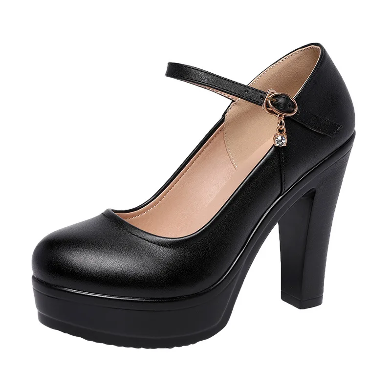 أحذية نسائية بكعب عالٍ سميك 8- - مراجعة Women Formal Wear For Office وسعره