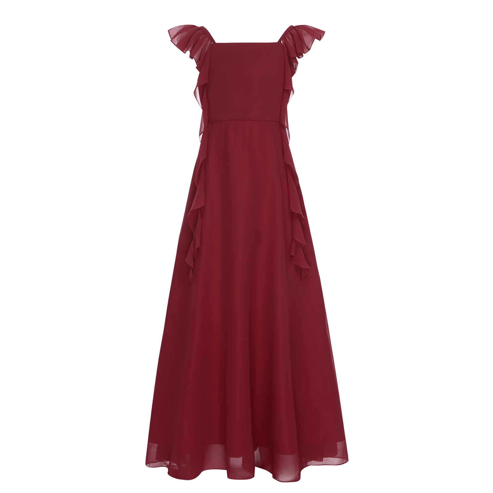 الفتيات كشكش كم الشيفون ألف خط - مراجعة Women'S Formal Wear For Girls وسعره