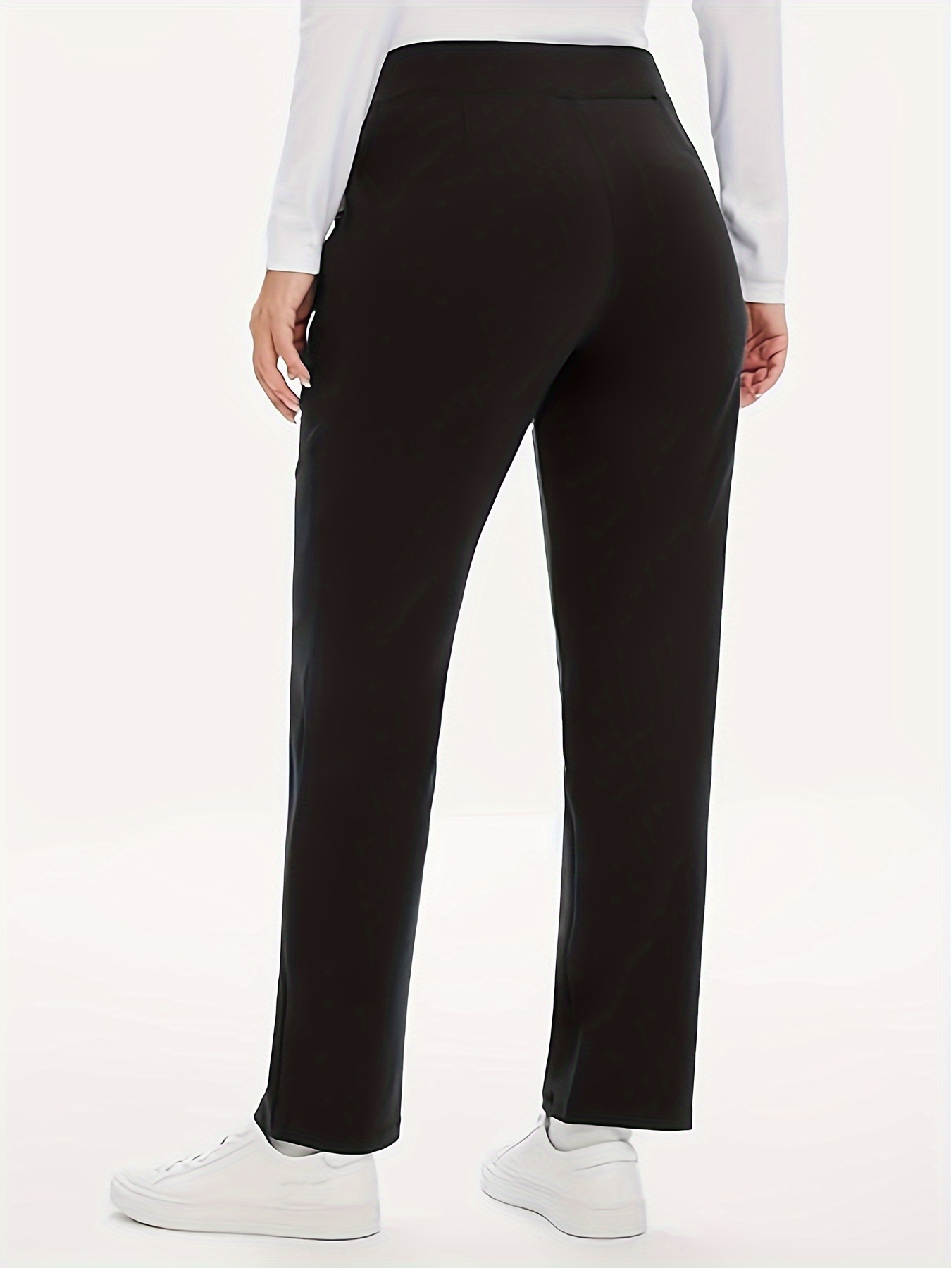 بنطال نسائي مستقيم أحادي اللون - مراجعة Women'S Formal Wear Pants وسعره