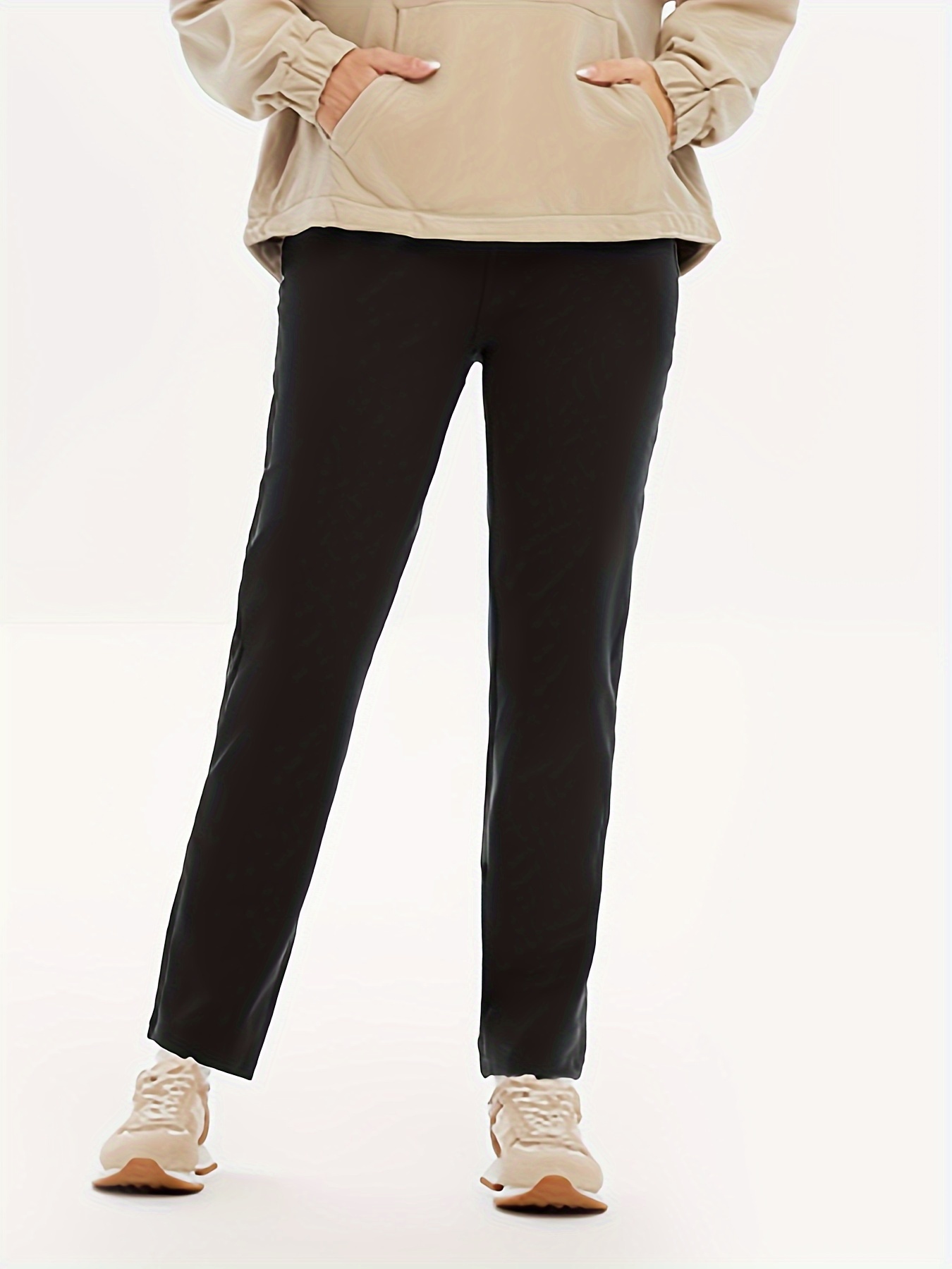 بنطال نسائي مستقيم أحادي اللون - مراجعة Women'S Formal Wear Pants وسعره