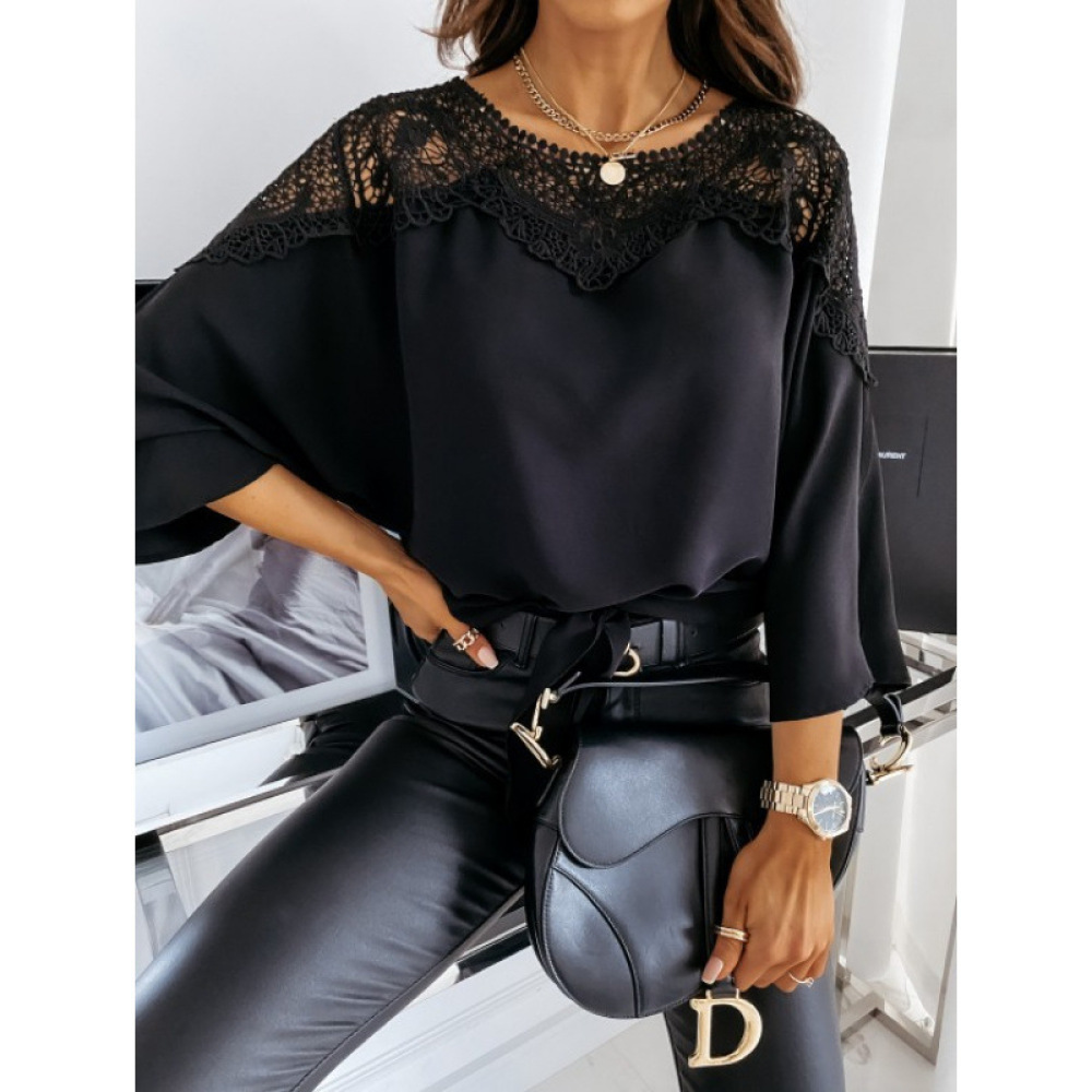 بلوزة كلاسيكية بأكمام طويلة من - مراجعة Women Formal Wear White Shirt وسعره