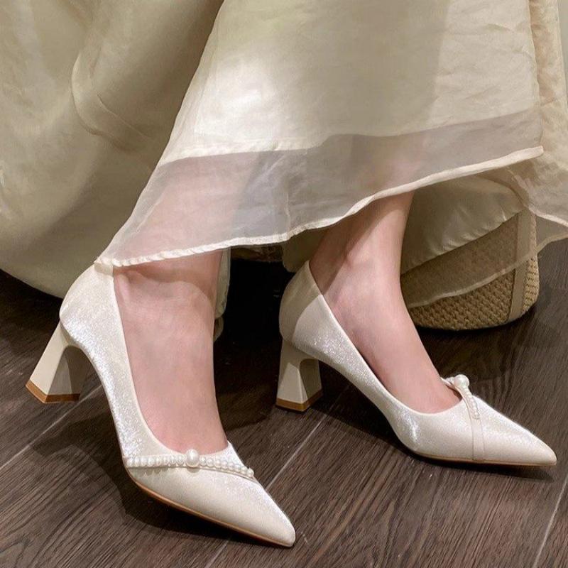 أحذية نسائية أنيقة بكعب سميك و - مراجعة Women Formal Wear For Office وسعره