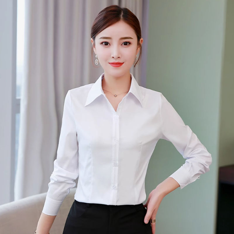 قمصان نسائية رسمية بيضاء ضيقة  - مراجعة Women Formal Wear White Shirt وسعره