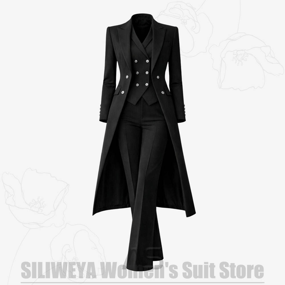 بدلة نسائية من 3 قطع معطف طويل - مراجعة Women'S Formal Wear For A Wedding وسعره