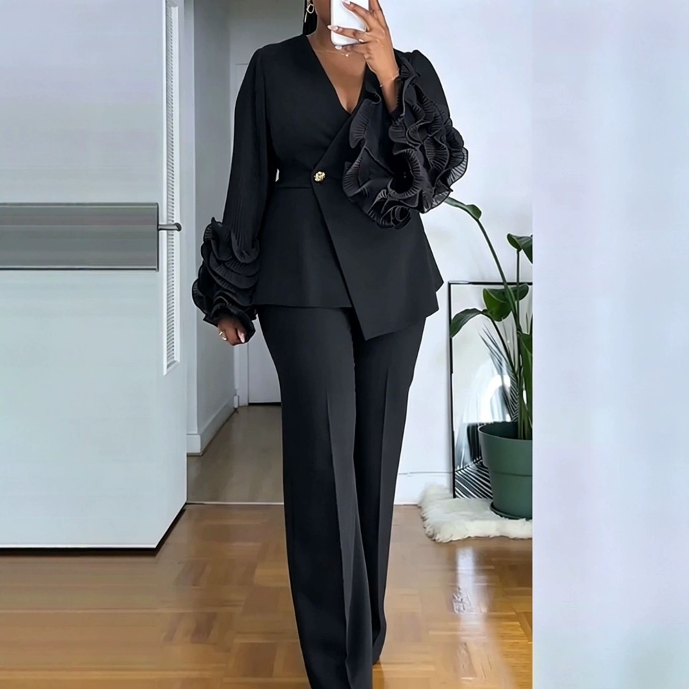 بدلة نسائية مكونة من قطعتين، س - مراجعة Women'S Formal Wear Pants وسعره