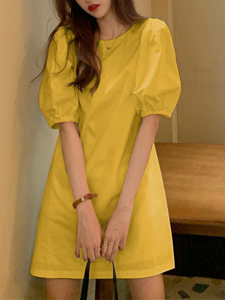 فستان نسائي أنيق بأكمام منفوشة - مراجعة Women Formal Wear Zara وسعره